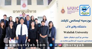 بورسیه لیسانس دانشگاه والای لاک Walailak تایلند 2021-2020