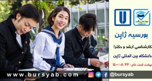 بورس تحصیلی دانشگاه بین المللی ژاپن در مقاطع ارشد و دکترا برای 2022-2021